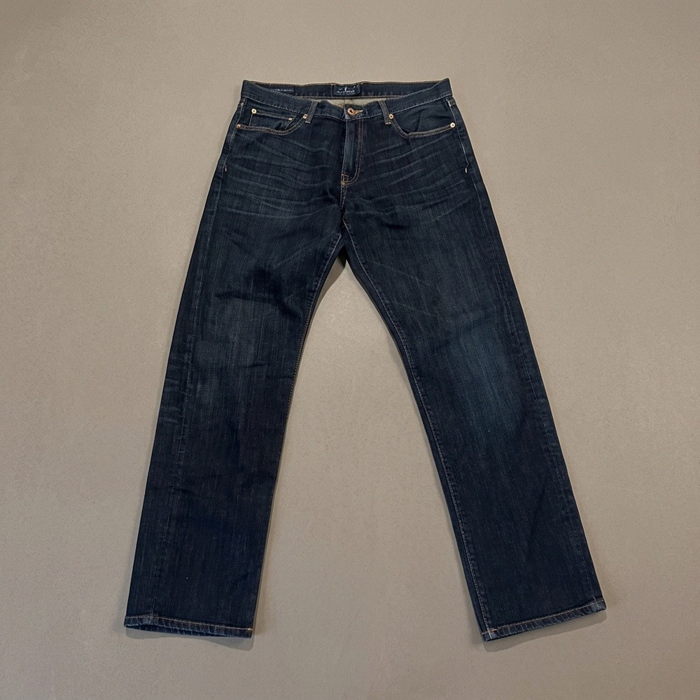 Lucky Brand 221 Original Straight Jeans Men's Size 34x32 Dark Wash Denim